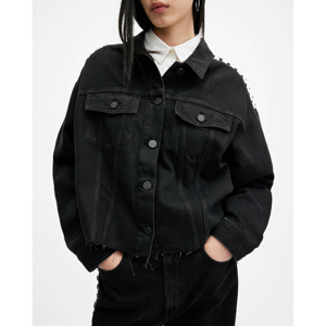 AllSaints Piper Studded Denim Jacket